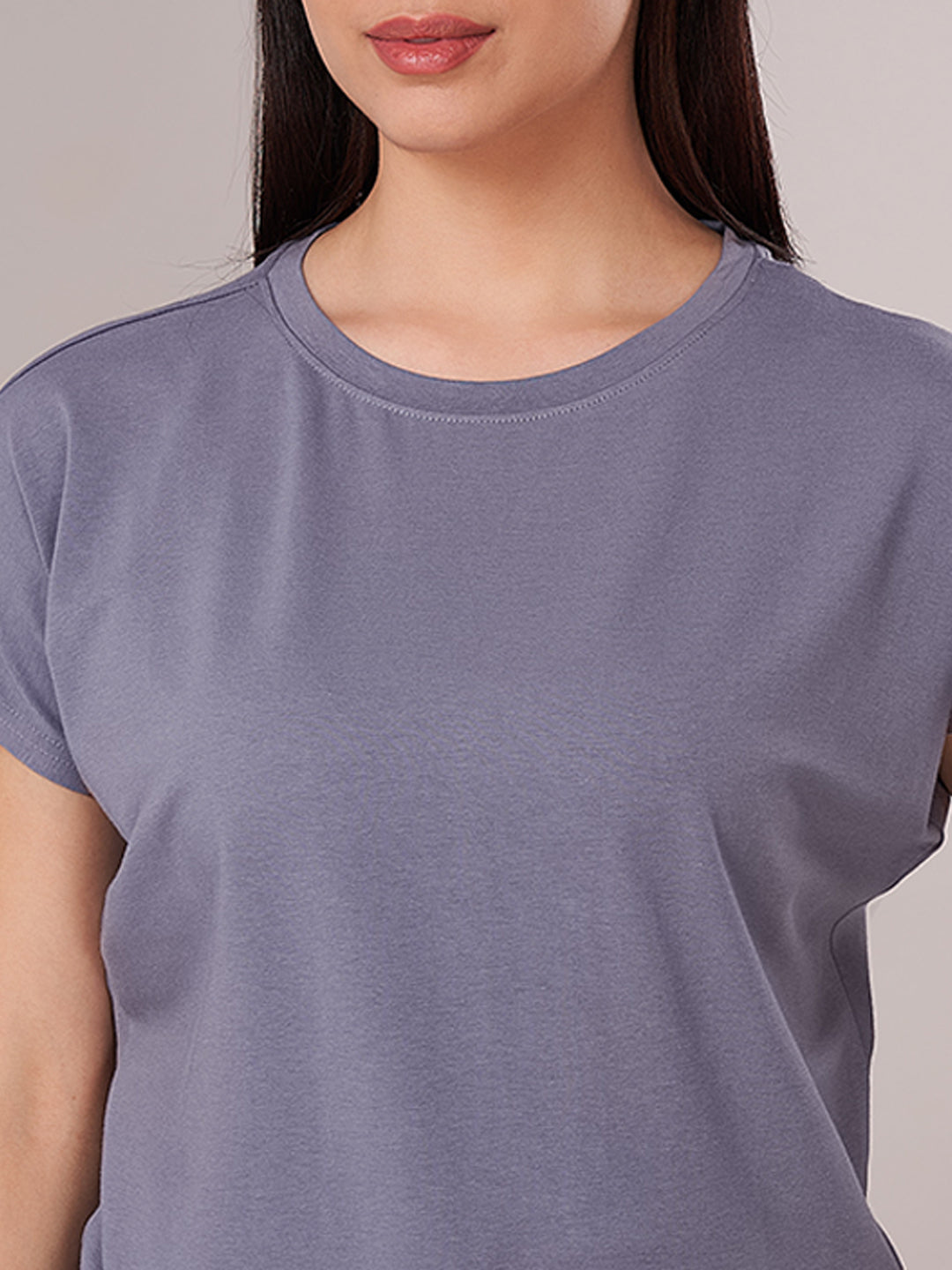 Women's Bamboo Regular Fit Tshirt Lavender