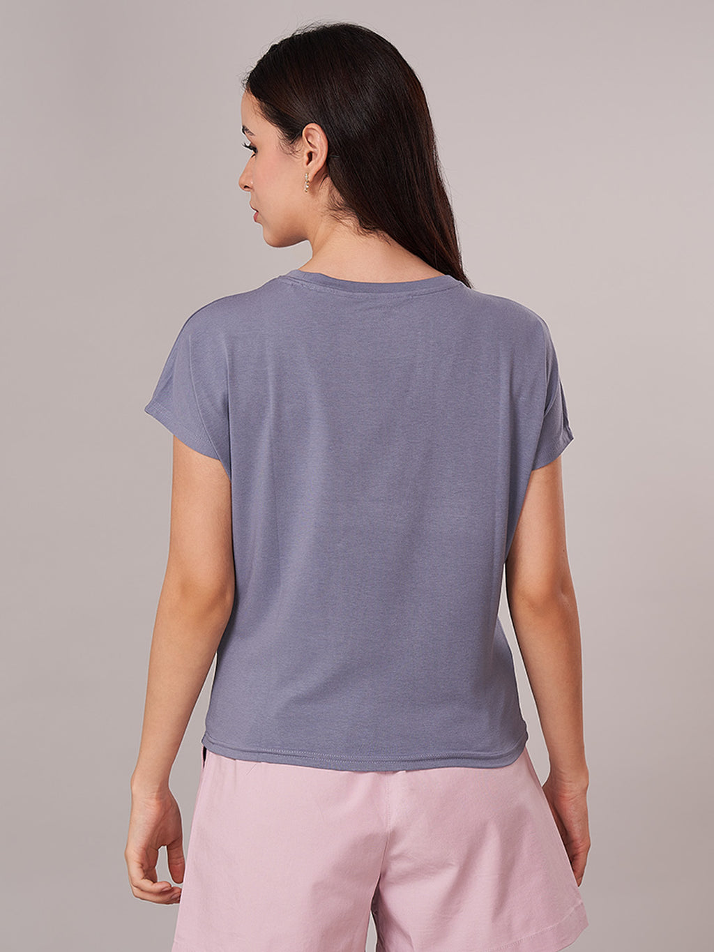 Women's Bamboo Regular Fit Tshirt Lavender