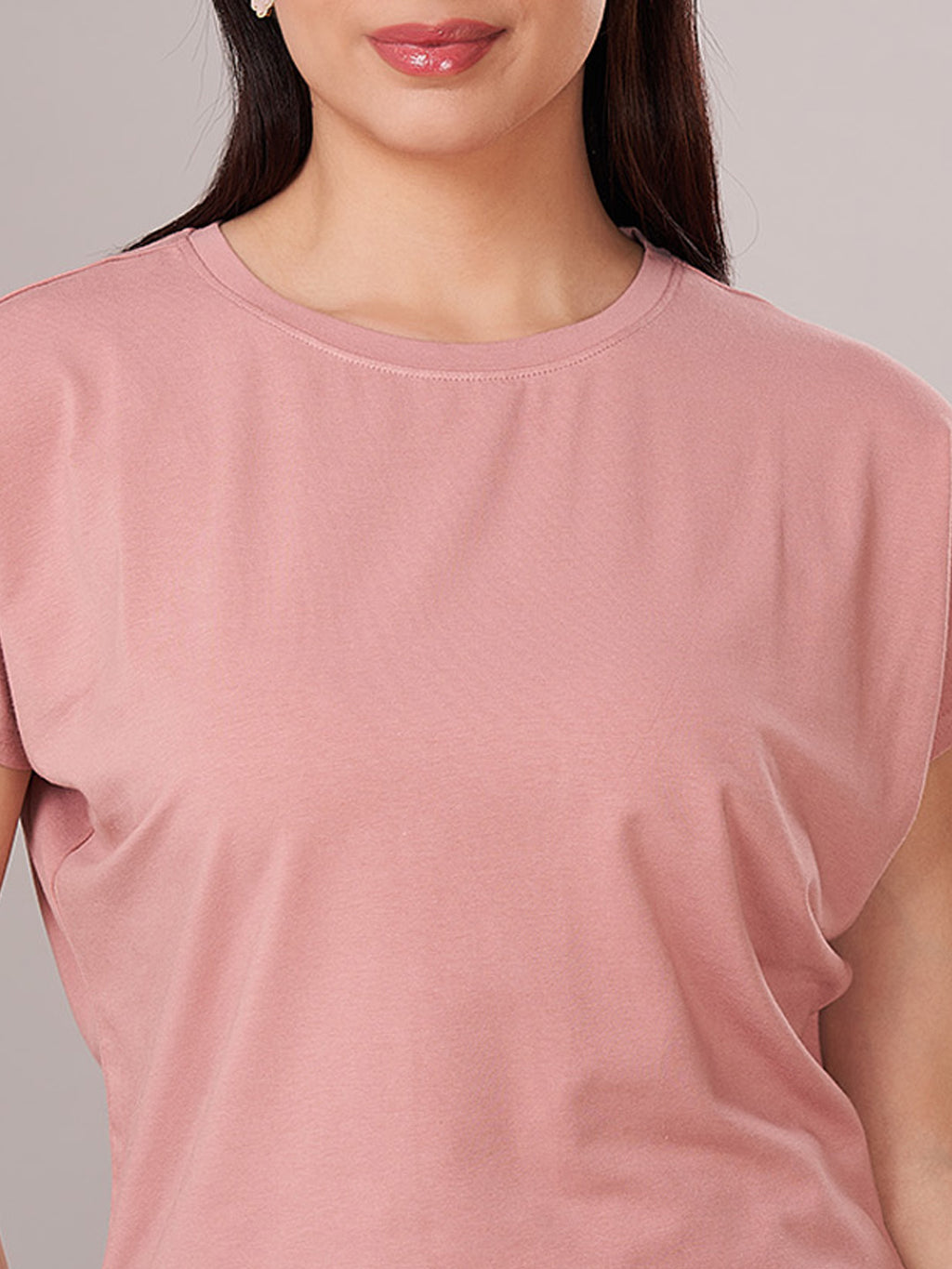 Women's Bamboo Regular Fit Tshirt Pink