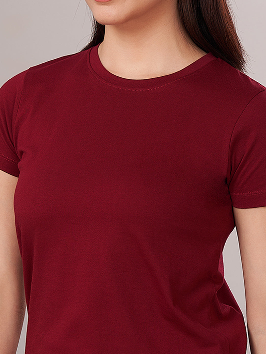 Women's 100% Cotton Regular Fit Tshirt Red
