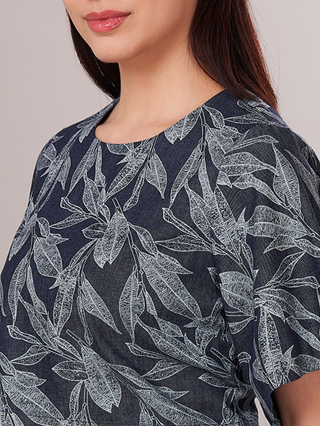 Women's 100% Cotton  Regular Fit Blouse Blue