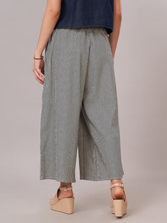 Women's Cotton Lycra Regular Fit Culotte Indigo