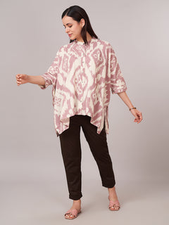 Women's 100% Viscose Relax Fit Blouse Pink