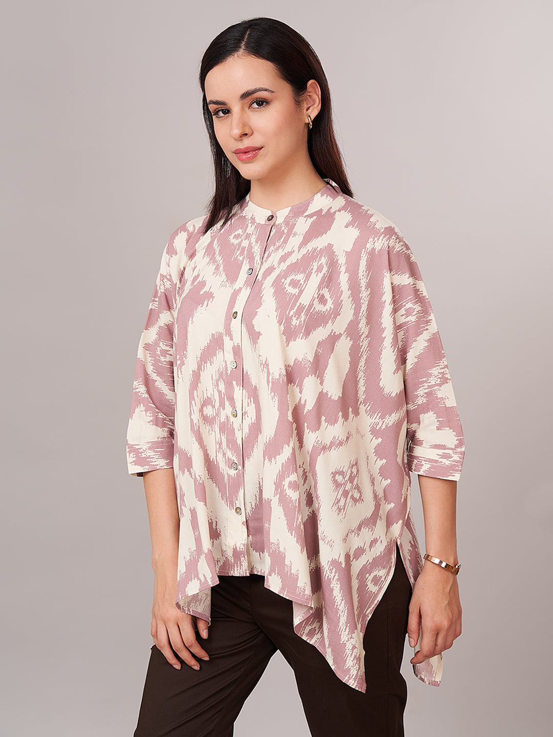 Women's 100% Viscose Relax Fit Blouse Pink