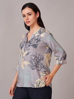 Women's 100% Viscose Regular Fit Blouse Lilac