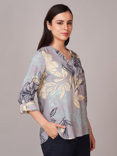 Women's 100% Viscose Regular Fit Blouse Lilac