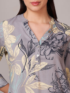 Women's 100% Viscose Regular Fit Blouse Lilac