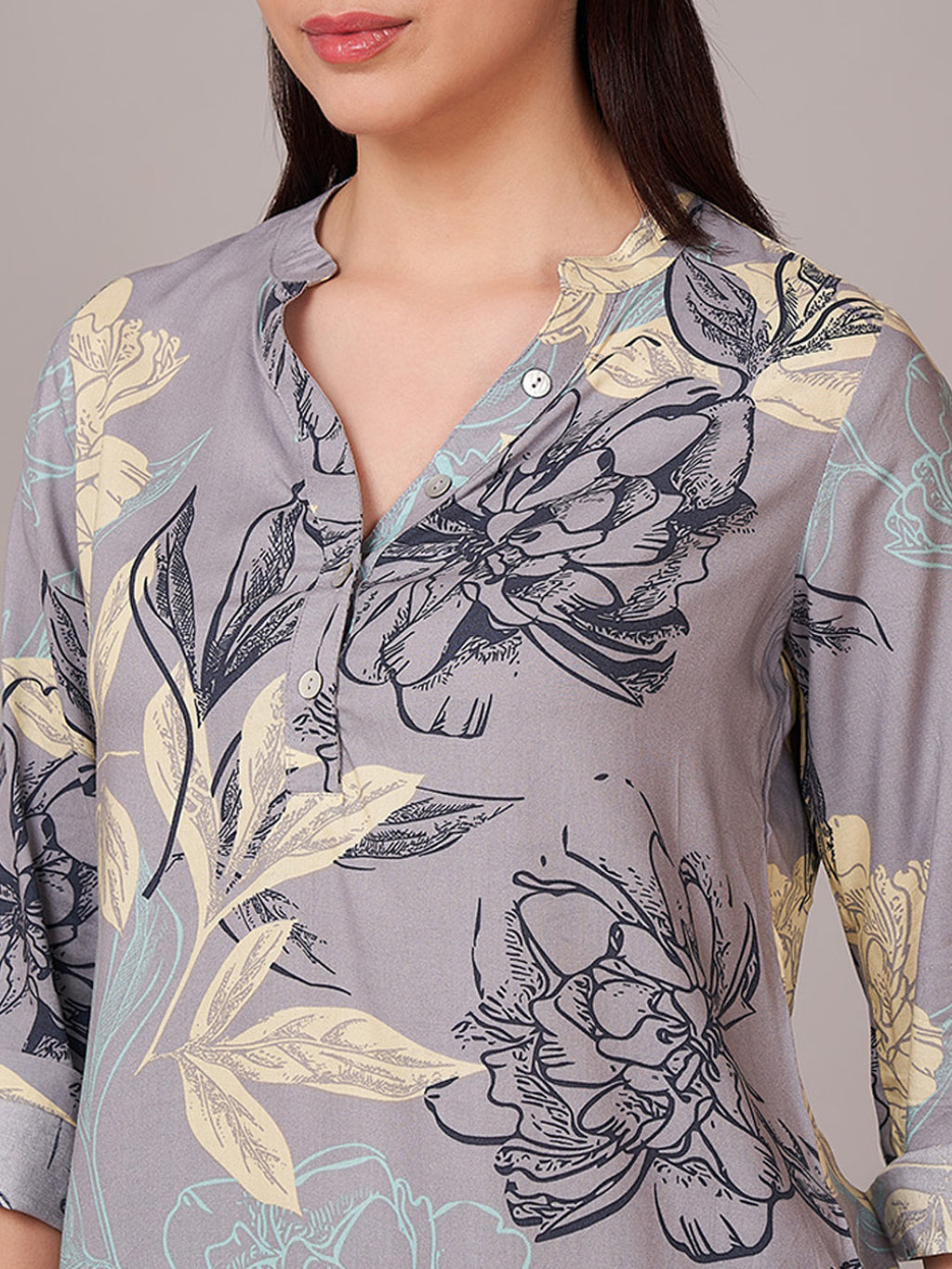 Women's 100% Viscose Regular Fit Blouse Lilac