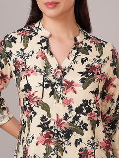 Women's 100% Viscose Regular Fit Blouse Multi