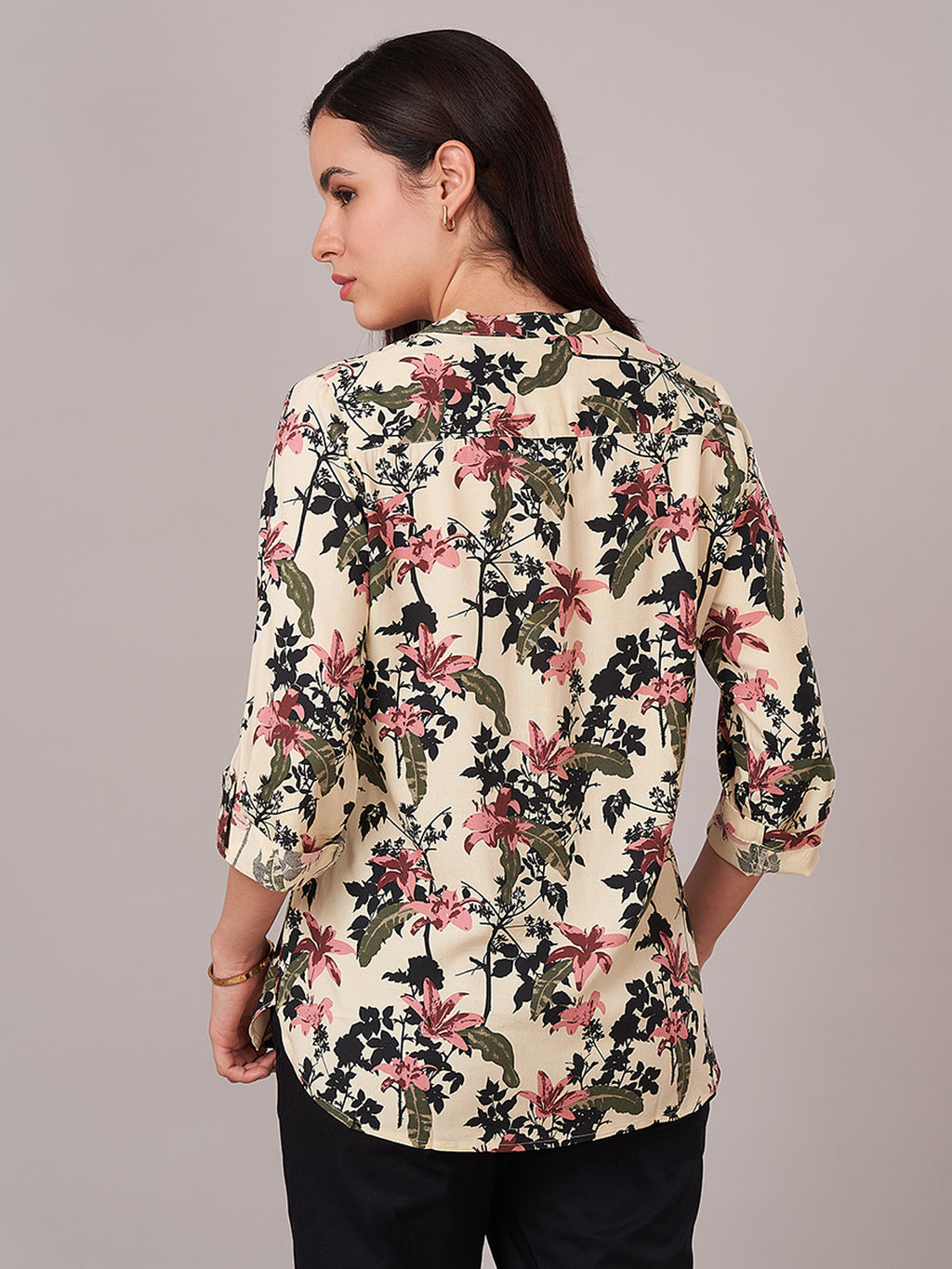 Women's 100% Viscose Regular Fit Blouse Multi