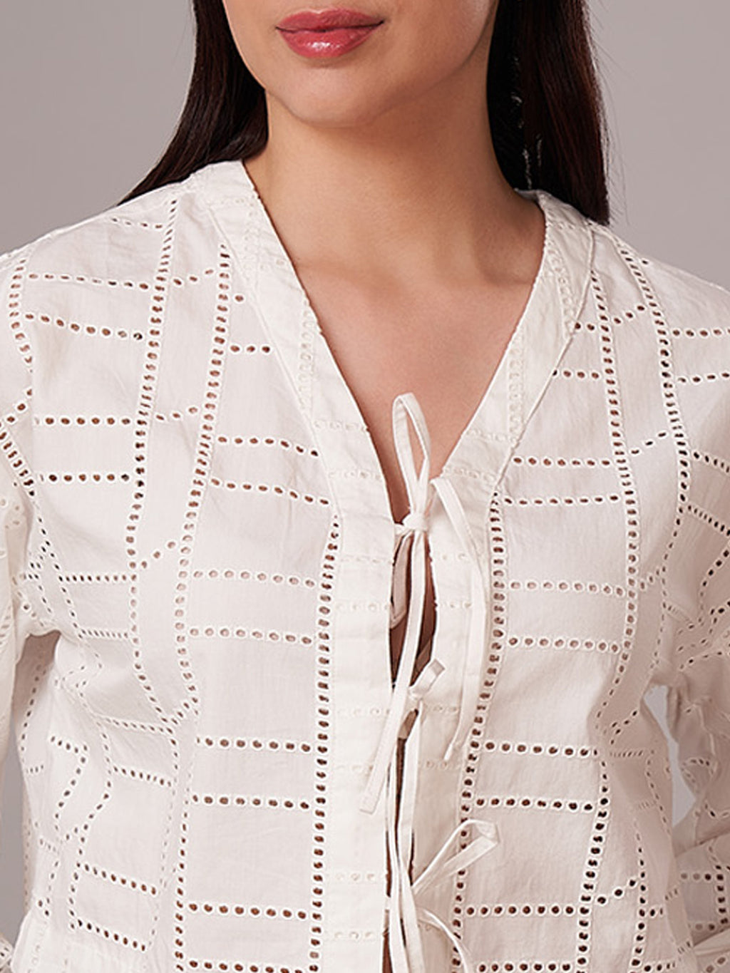 Women's 100% Cotton Regular Fit Blouse White