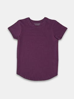 Women's 100% Cotton Regular Fit Tshirt Purple