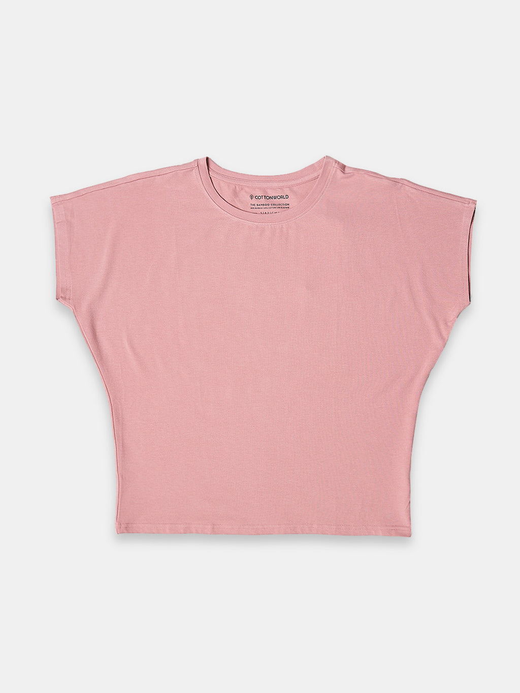 Women's Bamboo Regular Fit Tshirt Pink