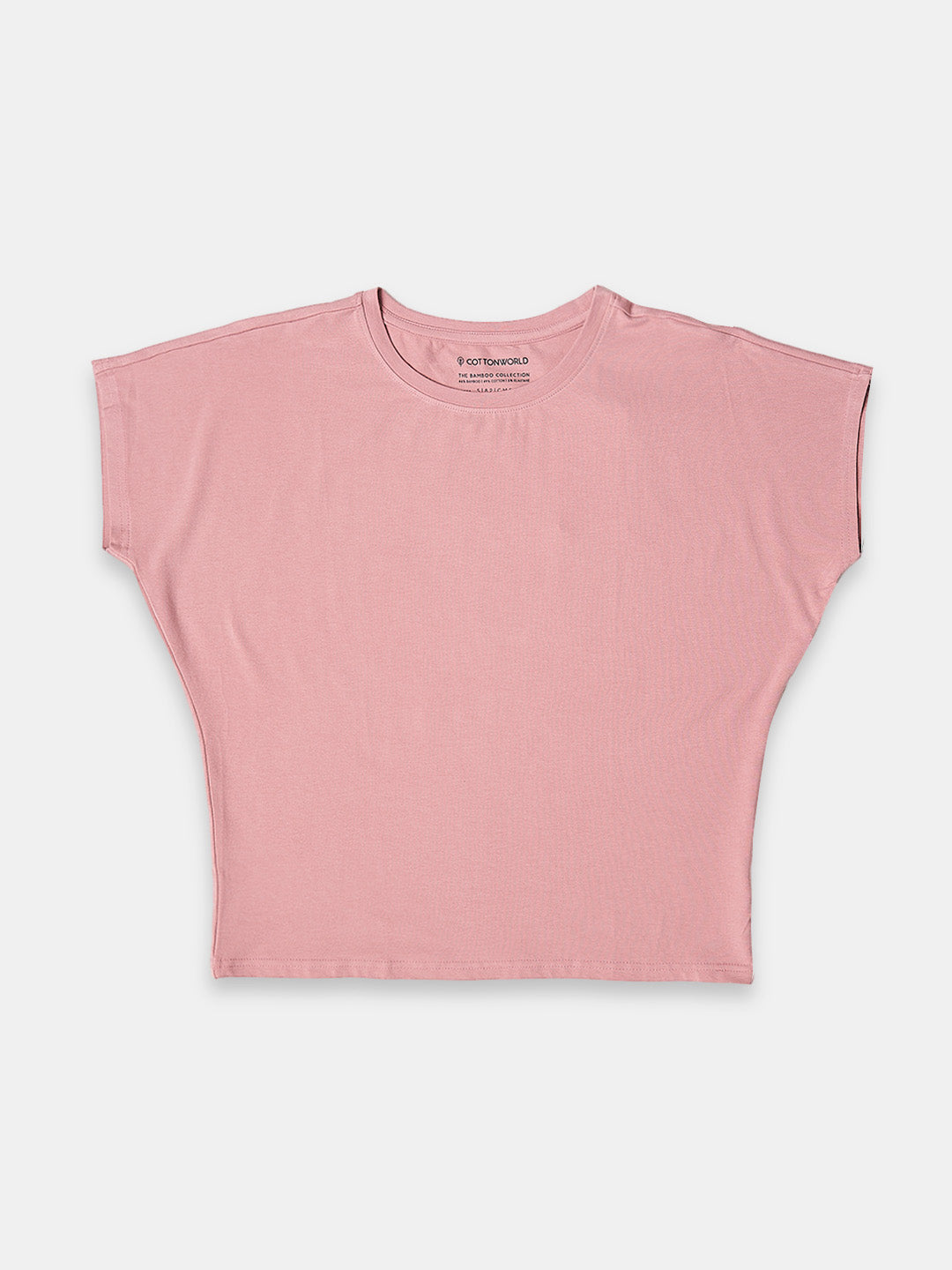 Women's Bamboo Regular Fit Tshirt Pink