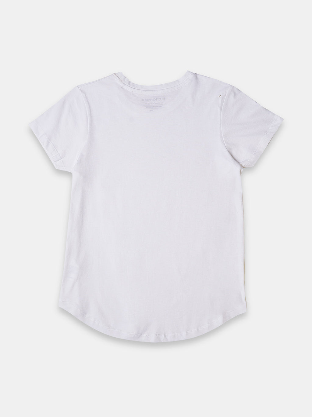 Women's 100% Cotton Regular Fit Tshirt White