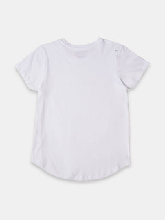 Women's 100% Cotton Regular Fit Tshirt White
