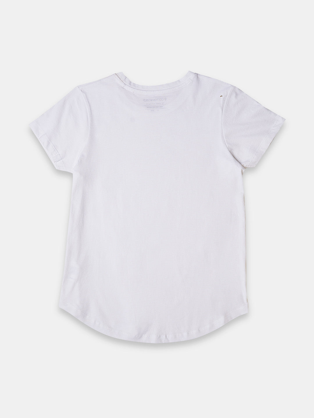 Women's 100% Cotton Regular Fit Tshirt White