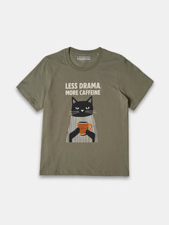 Women's 100% Organic Cotton Regular Fit Tshirt Olive