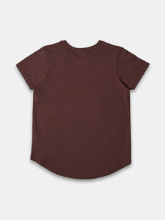 Women's 100% Cotton Regular Fit Tshirt Brown
