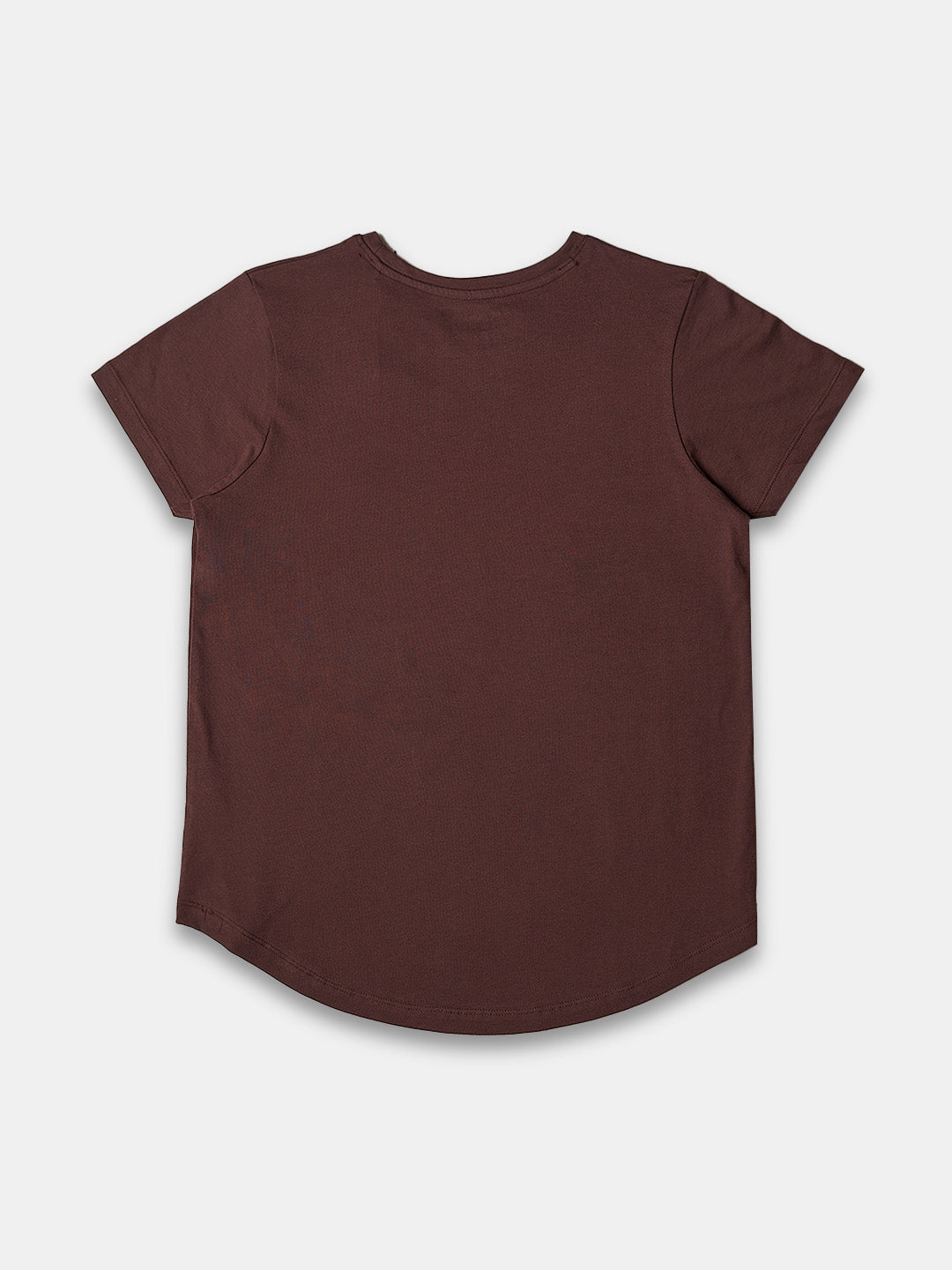 Women's 100% Cotton Regular Fit Tshirt Brown