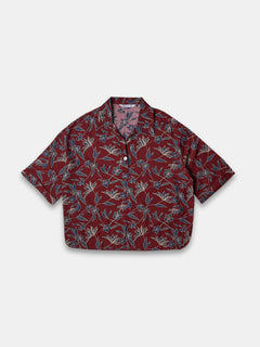 Women's 100% Viscose Regular Fit Blouse Maroon