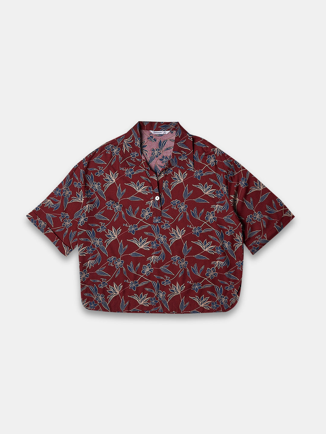 Women's 100% Viscose Regular Fit Blouse Maroon