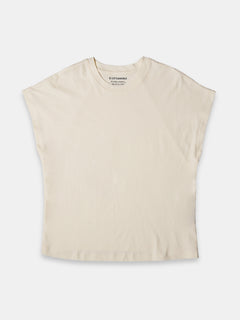 Women's 100% Cotton Regular Fit Tshirt Natural