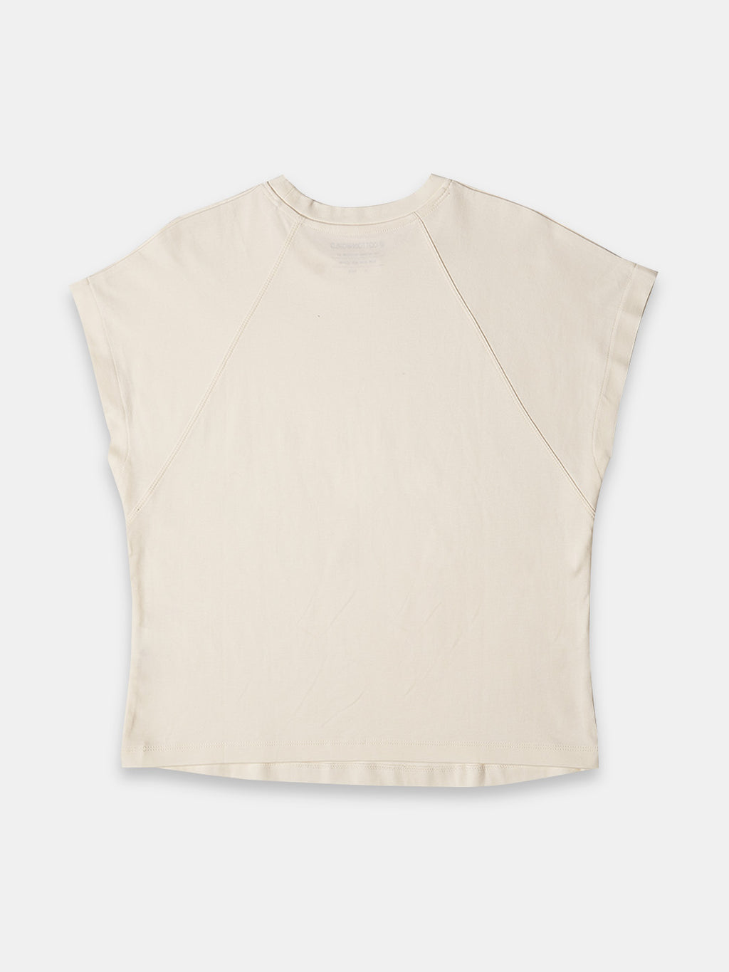 Women's 100% Cotton Regular Fit Tshirt Natural