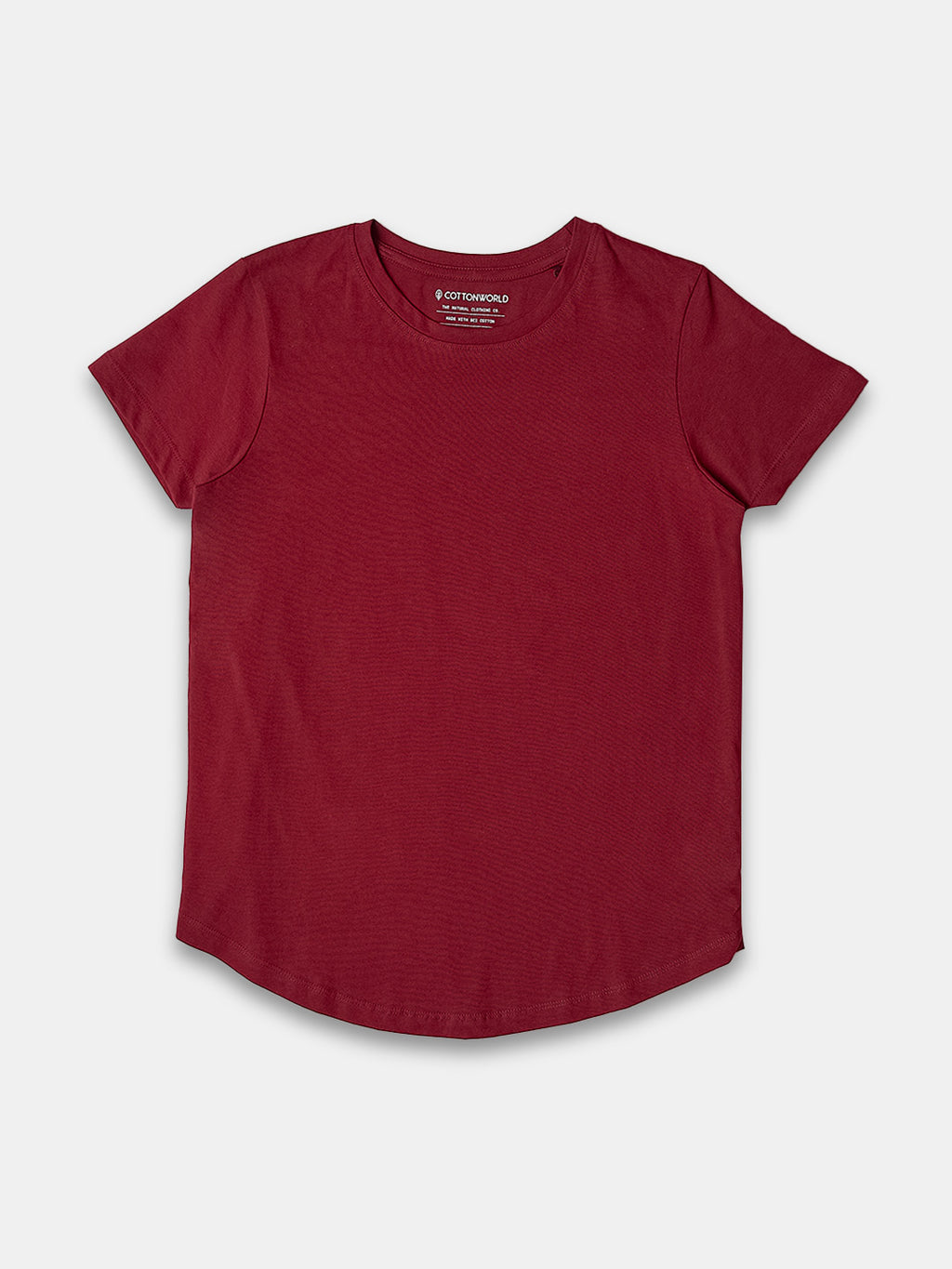 Women's 100% Cotton Regular Fit Tshirt Red