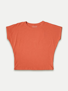 Women's Bamboo Regular Fit Tshirt Rust