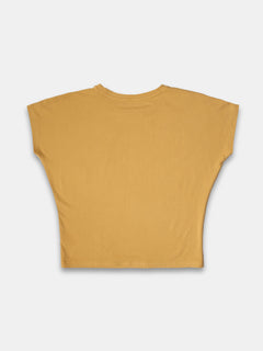 Women's Bamboo Regular Fit Tshirt Mustard
