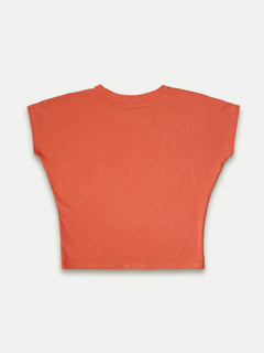 Women's Bamboo Regular Fit Tshirt Rust
