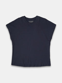Women's 100% Cotton Regular Fit Tshirt Navy