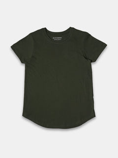 Women's 100% Cotton Regular Fit Tshirt Green