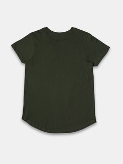 Women's 100% Cotton Regular Fit Tshirt Green