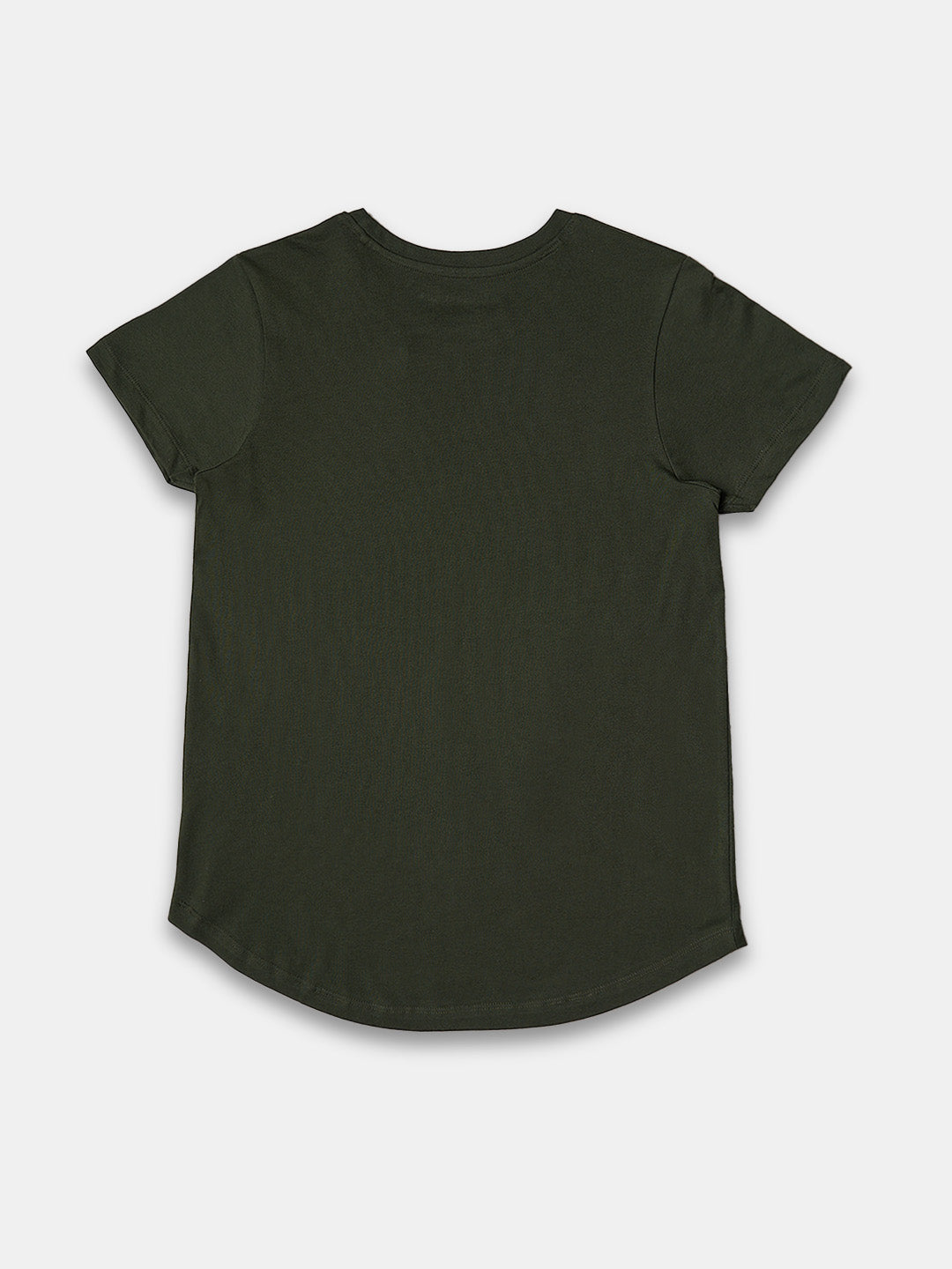 Women's 100% Cotton Regular Fit Tshirt Green