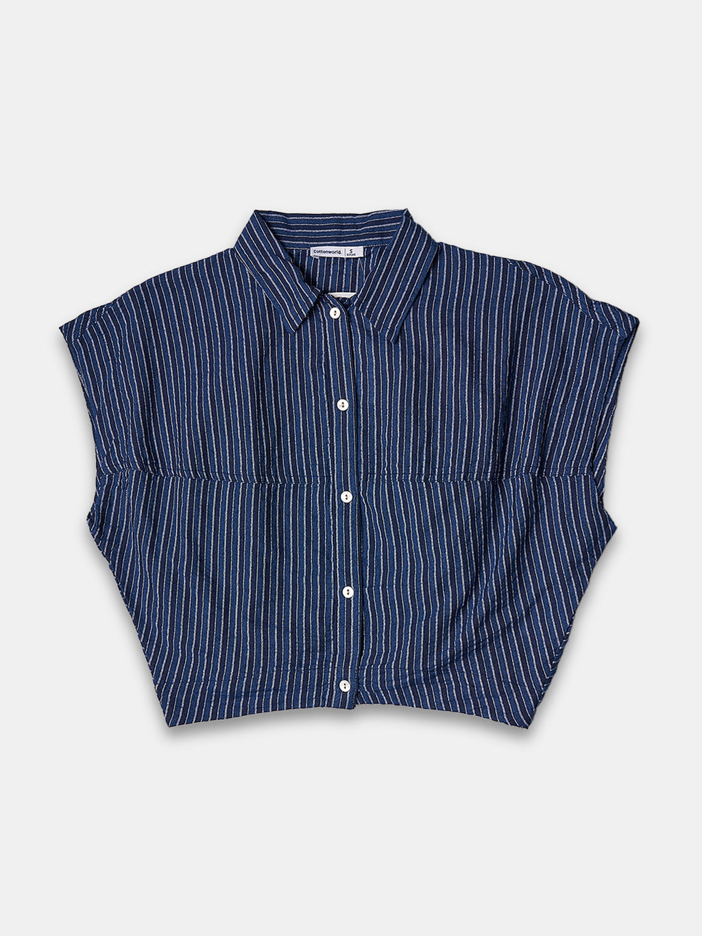 Women's 100% Cotton  Relax Fit Blouse Denim