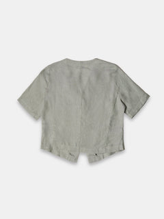Women's 100% Linen Regular Fit Blouse Sage