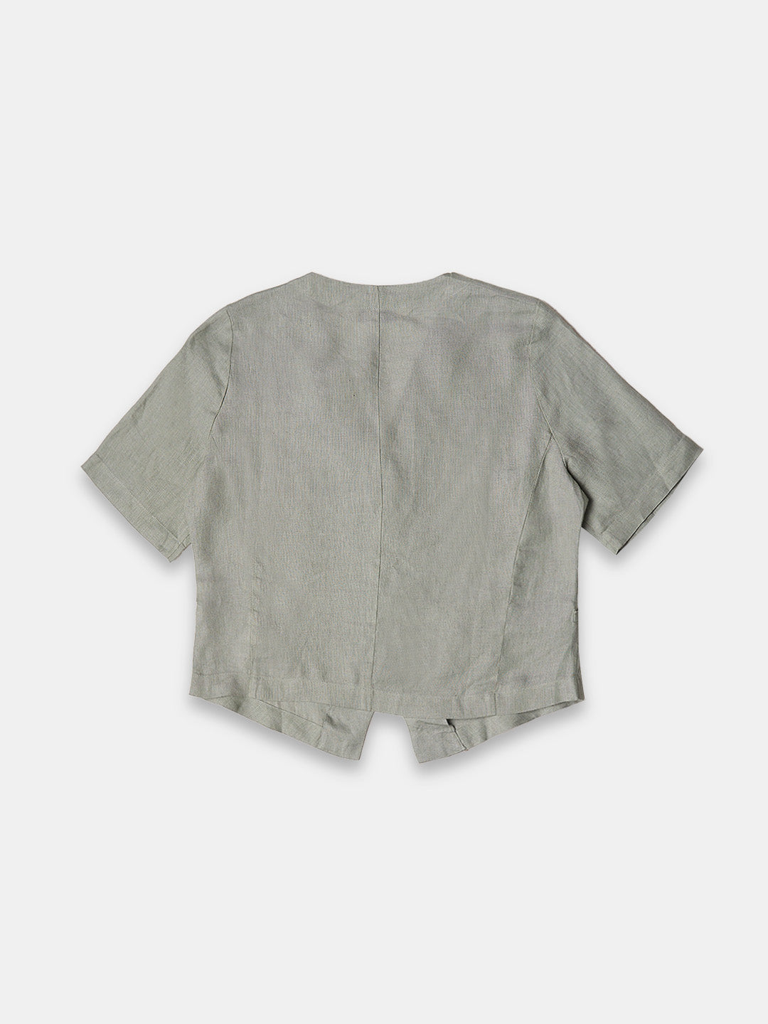 Women's 100% Linen Regular Fit Blouse Sage
