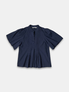 Women's 100% Cotton Regular Fit Blouse Navy