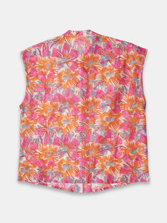 Women's Cotton Silk Regular Fit Blouse Pink