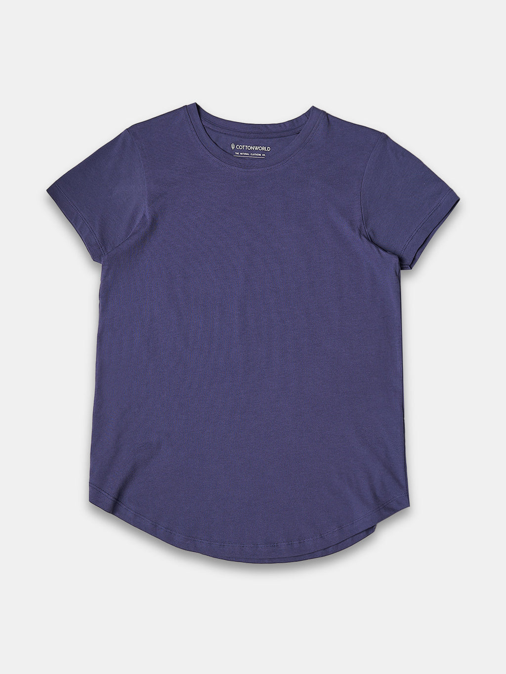 Women's 100% Cotton Regular Fit Tshirt Blue