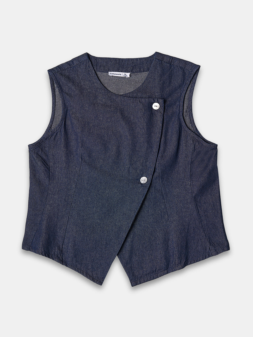 Women's 100% Cotton  Regular Fit Blouse Denim