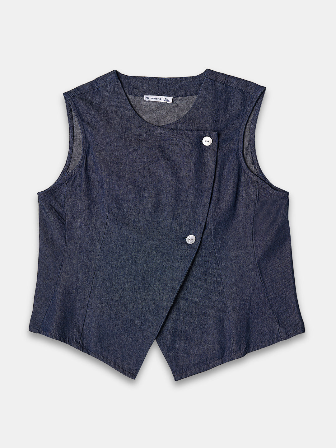 Women's 100% Cotton  Regular Fit Blouse Denim