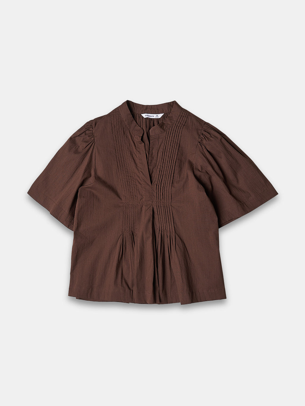 Women's 100% Cotton Regular Fit Blouse Brown