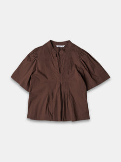 Women's 100% Cotton Regular Fit Blouse Brown