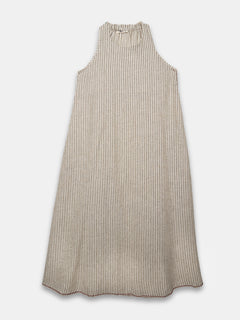 Women's Linen Blend A Line Dress Olive