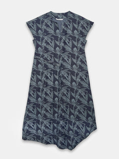Women's 100% Cotton Regular Fit Dress Blue