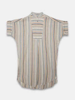 Women's Linen Viscose Boxy Fit Dress Cream