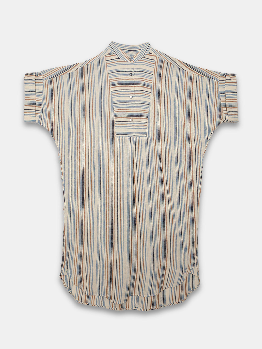 Women's Linen Viscose Boxy Fit Dress Cream